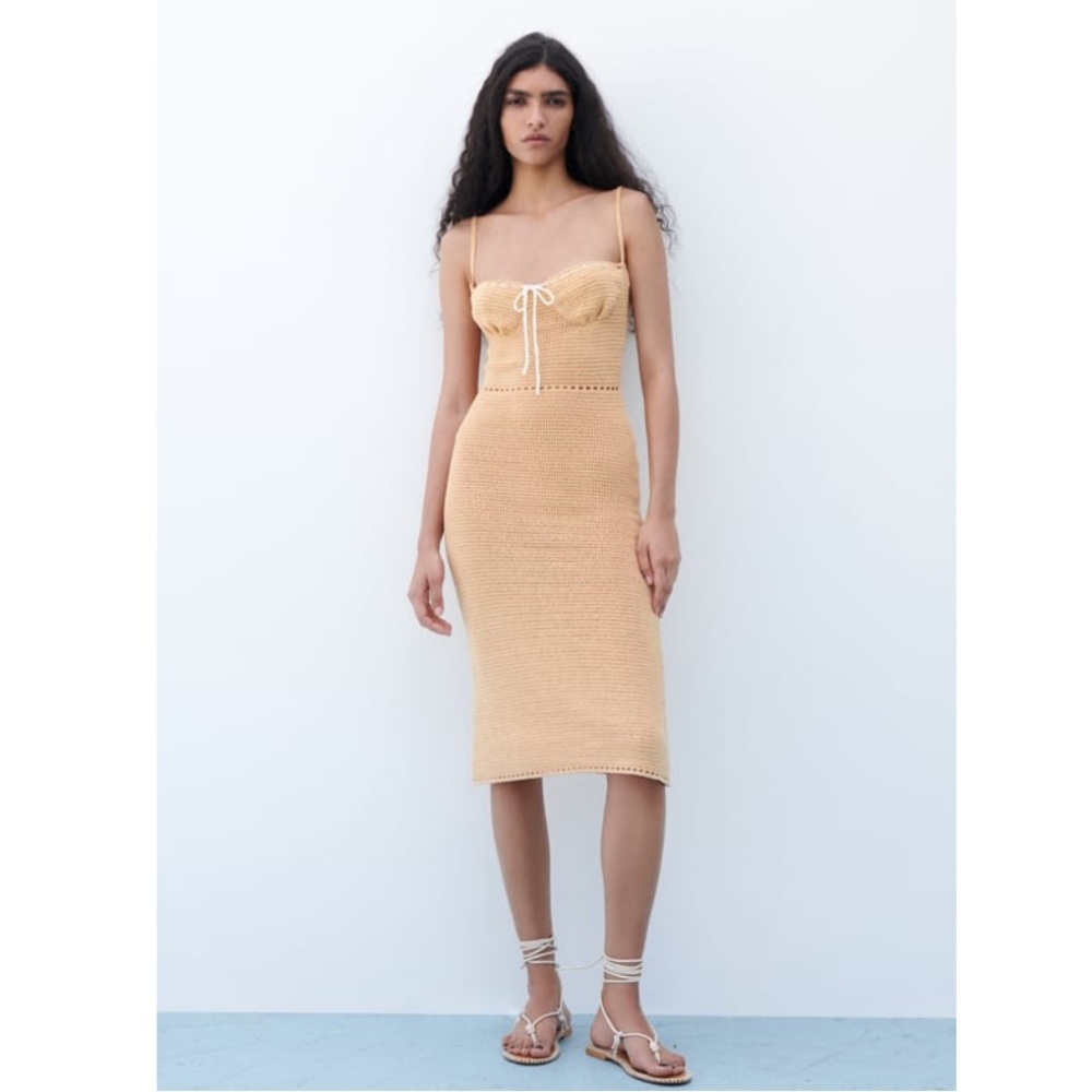Zara Knit Corset Dress - Medium